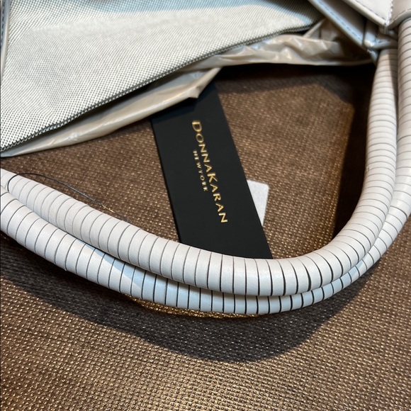 Donna Karan Baldwin Shoulder Bag with Pouch and Leather Wrapped Handles - Picture 7 of 12